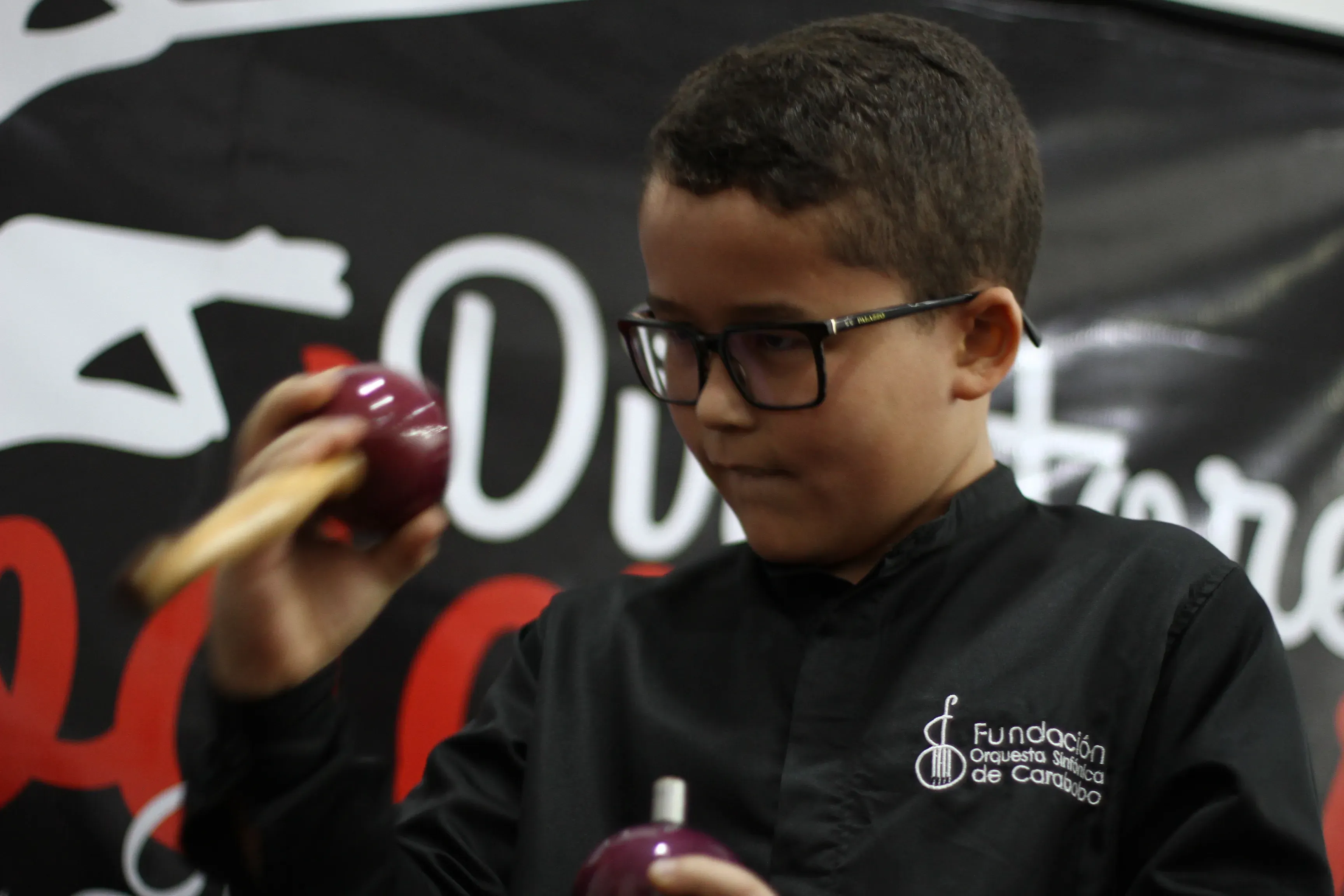 Practica orquestal en la academia